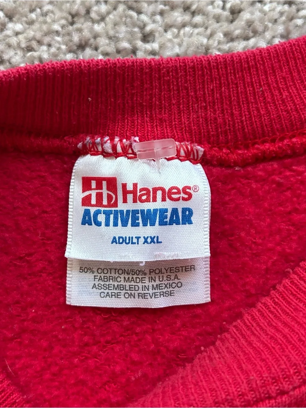 Vintage Hanes Arkansas Razorbacks Sweatshirt XXL Red Crewneck UA Made in USA